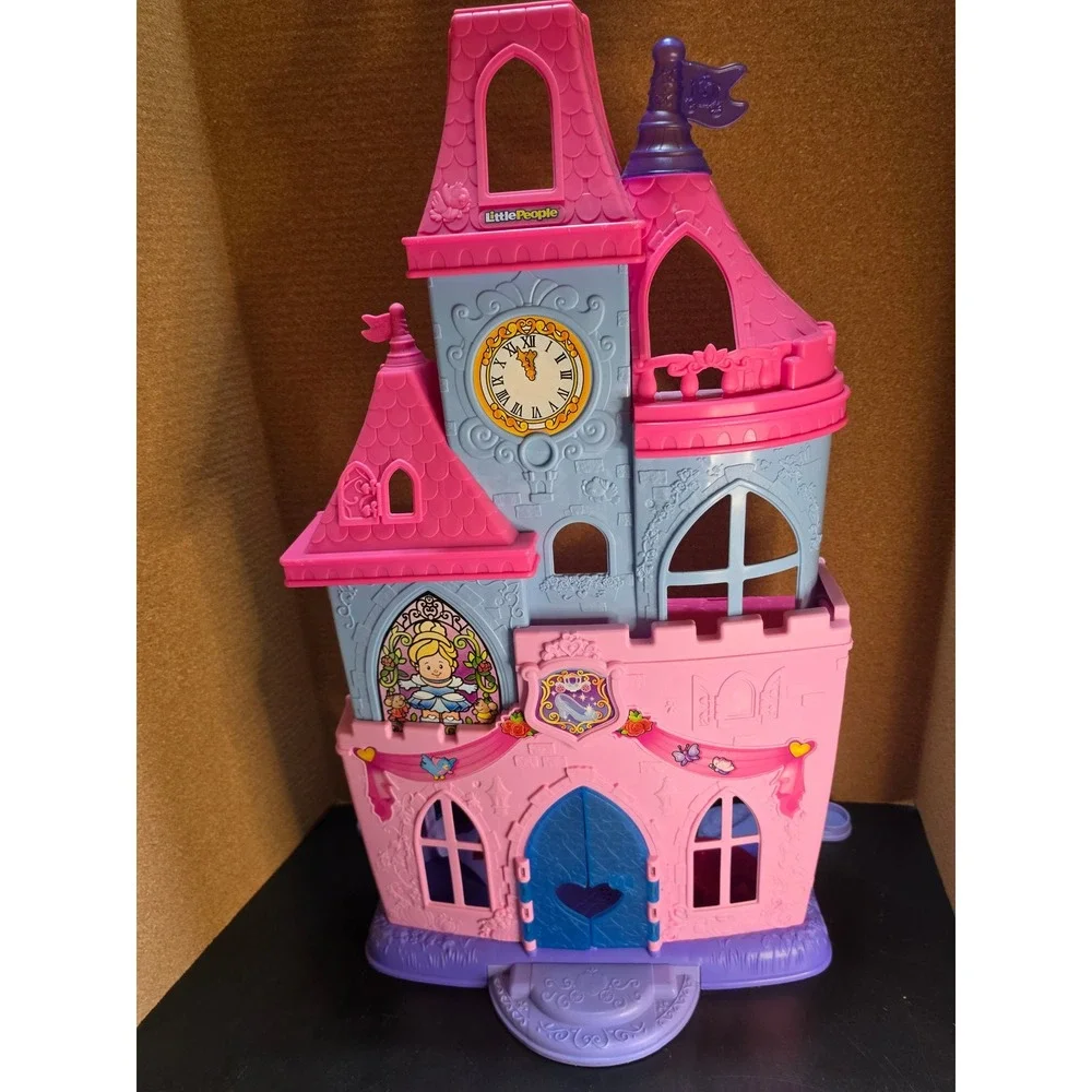 Fisher Price Little People Disney Princess Songs Palace Cinderella Castle W7868